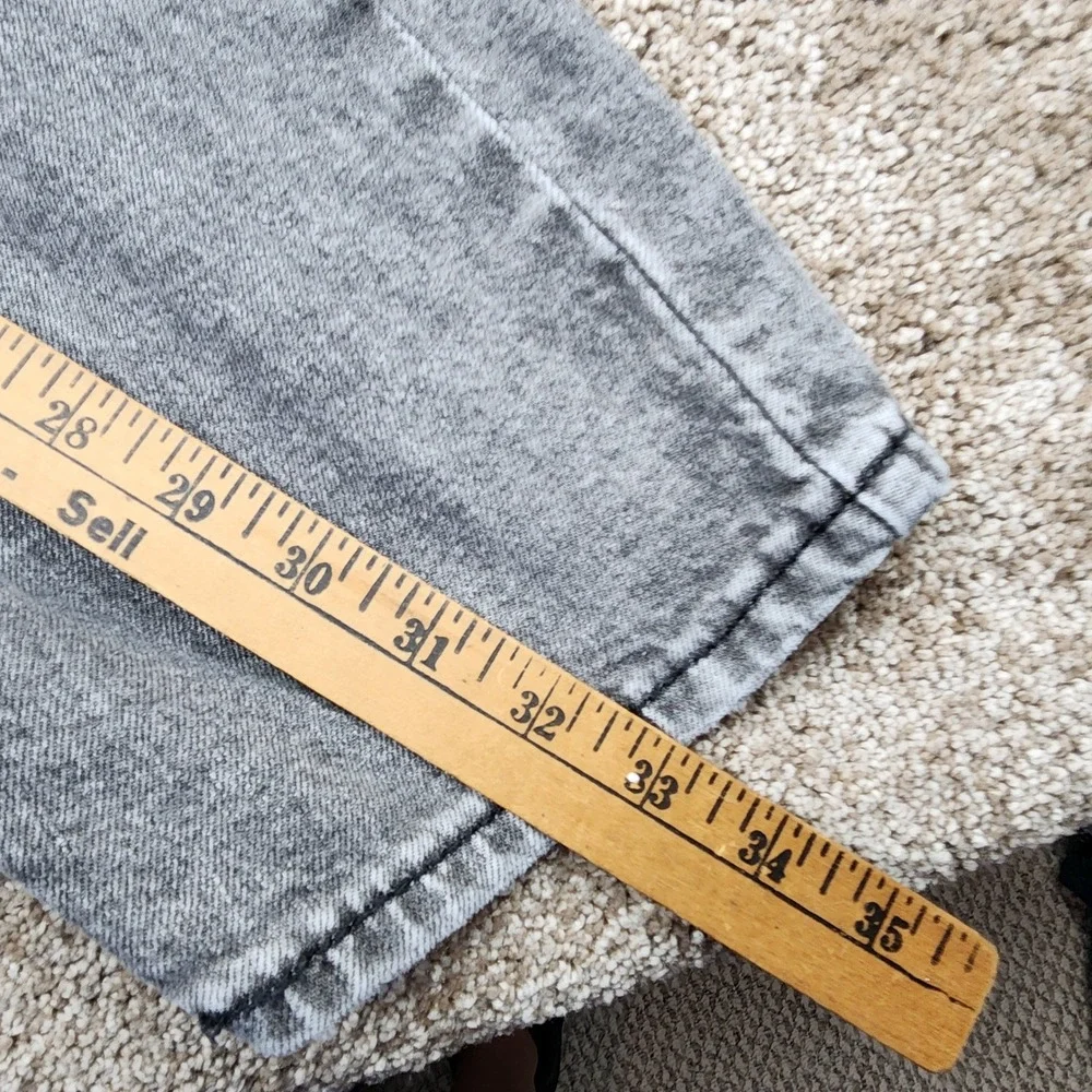Levi's 502 Regular Taper Fit Jeans Men's W45‎ L32 Gray Wash Denim Pants
